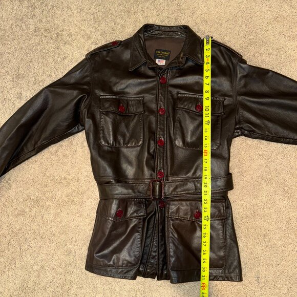Men's XL Avirex The Cockpit Brown Leather Field Jacket Flight Bomber USA Made - Picture 7 of 8